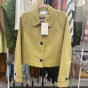 NWT REBECCA TAYLOR green crop jacket